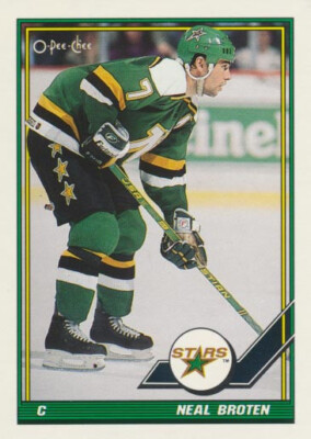 1991-92 O-Pee-Chee #420 NEAL BROTEN - Minnesota North Stars