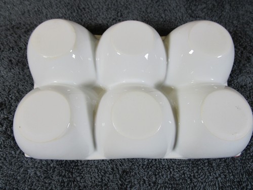 Lovely Vintage Porcelain Egg Holder Colourful Dotty & Rayware Floral Toast Rack - Picture 4 of 11
