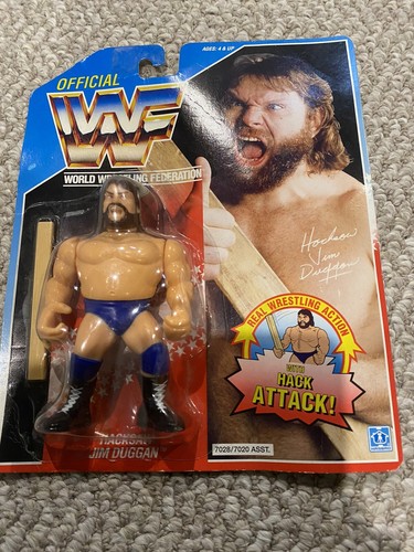 WWF HACKSAW JIM DUGGAN HASBRO MOC WWE WWF WCW AEW...