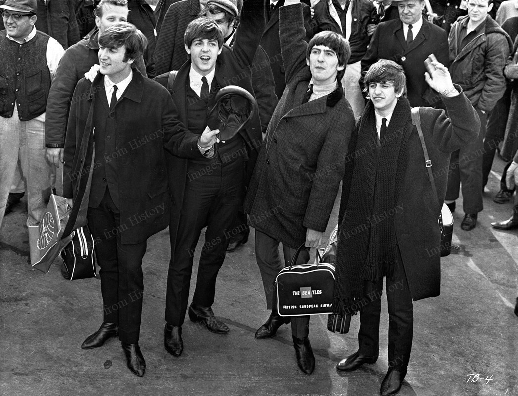 8x10 Print Beatles John Lennon Ringo Starr Paul McCartney