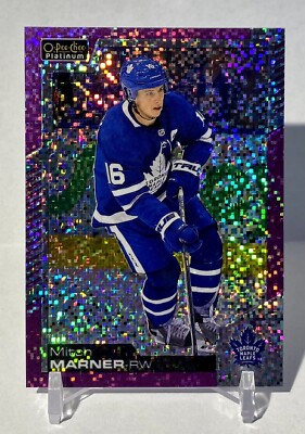 2020-21 O Pee Chee Platinum Mitch Marner Violet Pixels 80/399 #144 Maple Leafs