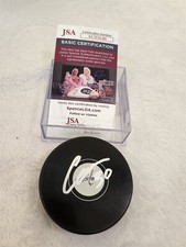 ILYA SAMSONOV signed CAPITALS puck JSA COA MAPLE LEAFS
