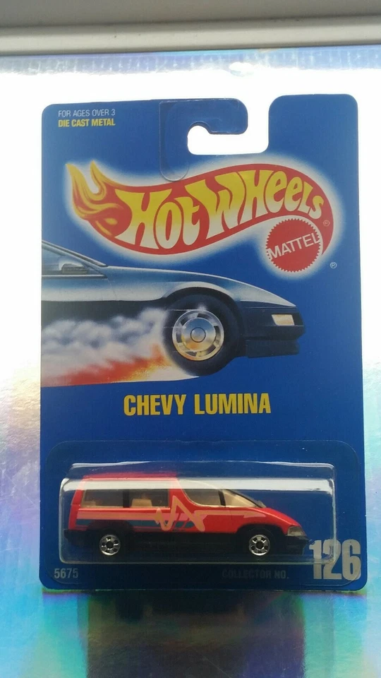 CHEVY LUMINA ~BLUE CARD~#126~HOT WHEELS~RARE~VHTF~COLLECTIBLE~NICE~BP - Image 2 of 3