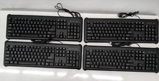 USB WIRED STANDARD DESKTOP KEYBOARD HK214 LOT OF 4