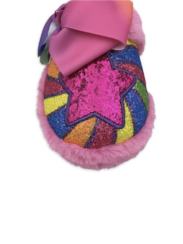 Nickelodeon Jojo Siwa Girls Size 13-1 Star Swirl Scuff Slipper New with Tags - Picture 3 of 6