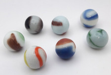 Vintage Lot X7 GLASS SHOOTER MARBLES