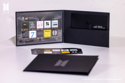 BTS Official 10th Anniversary Commemorative Stamp Packet Stamps