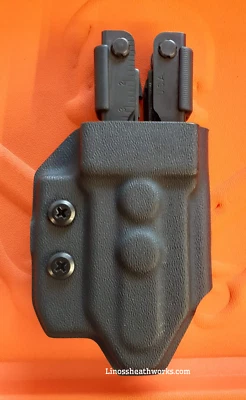 LINOS SHEATHWORKS GERBER MP 600 / DIESEL Multi-tool Kydex holder sheath with MRD black