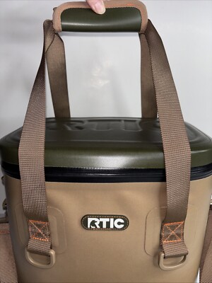 Vintage Rtic Soft Lunchbox Artic Cooler Tan Green Orange NWOT | eBay