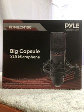 Pyle Professional XLR Studio Microphone Kit w/ Gold-Plated Capsule  Shock Mount
