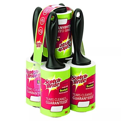 Scotch-Brite 75-Sheet Lint Roller, 5 pk, 375 sheets total