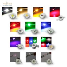 Highpower LED 3 Watt, versch. Farben, Power Emitter Chip, 3W Hochleistungs LEDs