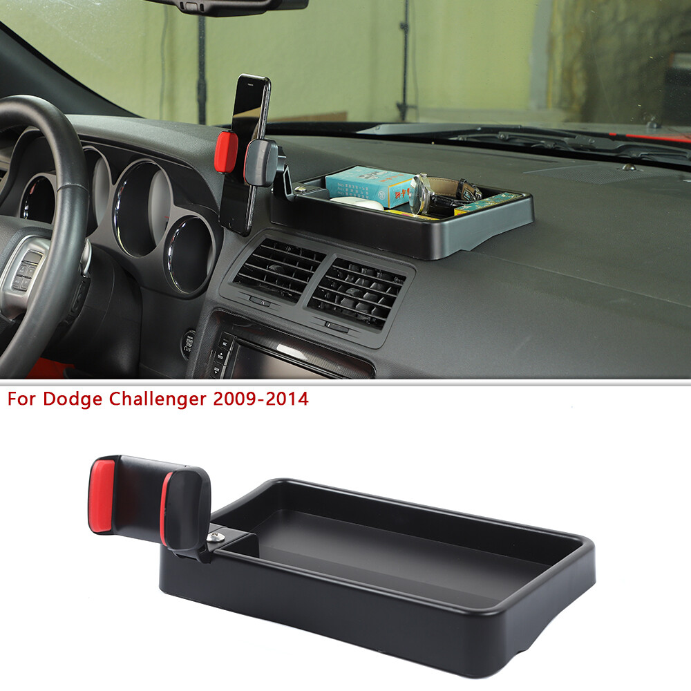 Car Mount Phone Holder Dash Storage Tray Organizer For Dodge