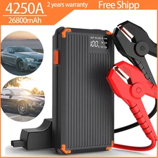 Portable Car Jump Starter,4250A Battery Charger,SuperSafe 12V Lithium Jump Box