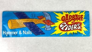 Vintage Garbage Gliders #11 in Sealed Pack - HAMMER & NAILS, Garbage Pail Kids