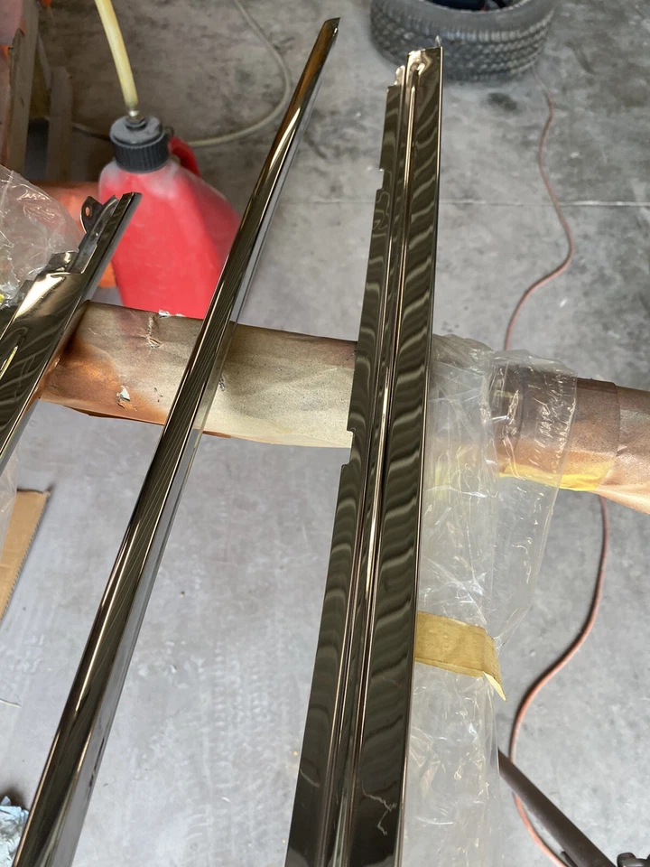 Ford Galaxie XL 1966 7 litros Ht canal de lluvia riel de goteo borde moldura pulido Foto 4 de 4