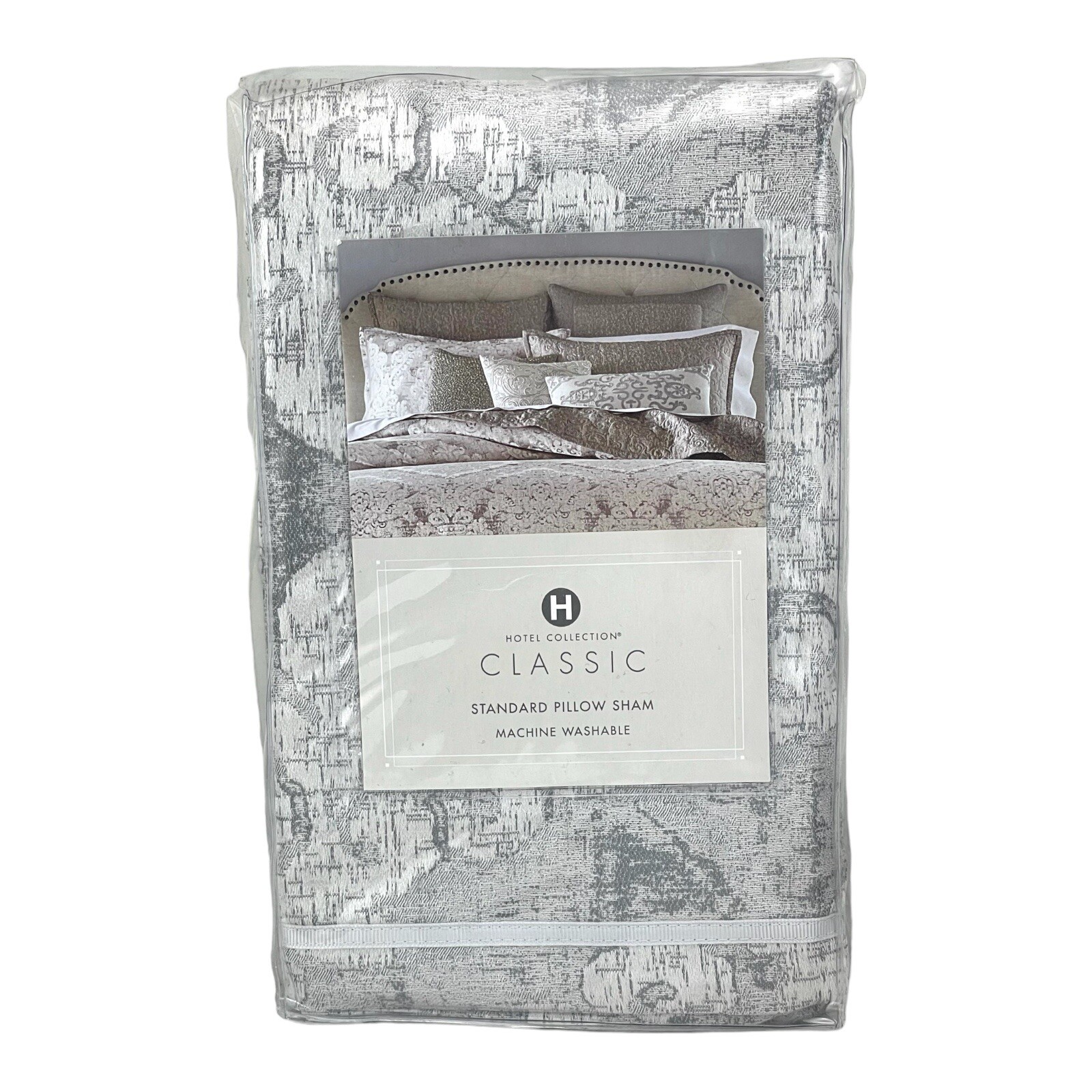 Hotel Collection Classic Embossed Jacquard STANDARD Sham SIL