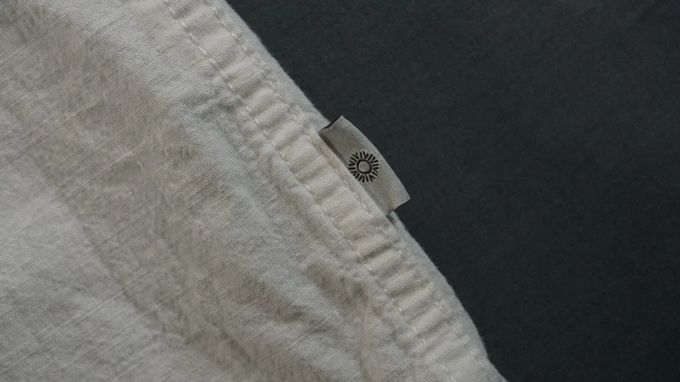 Camisa Rhythm Classics Para Hombre Grande Abotonada Blanca Manga Corta Lino Preppy Foto 3 de 4