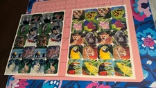 Vintage Paper Magic Group Stickers Animals Lot Of Two Sheets READ