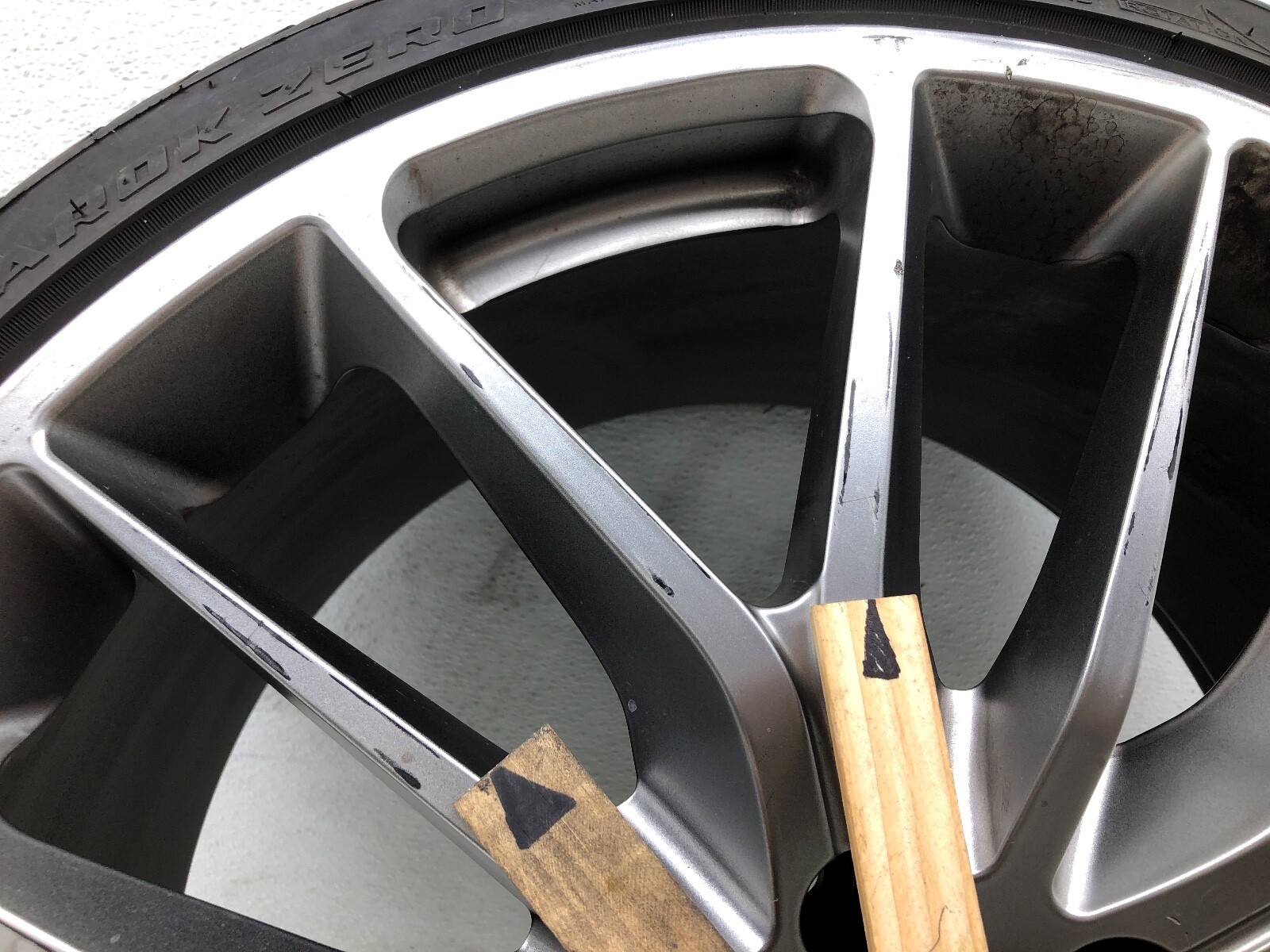 2014-2020 MASERATI QUATTROPORTE REAR TITANO WHEEL RIM W/ TIRE 10.5X21 OEM #NOTES