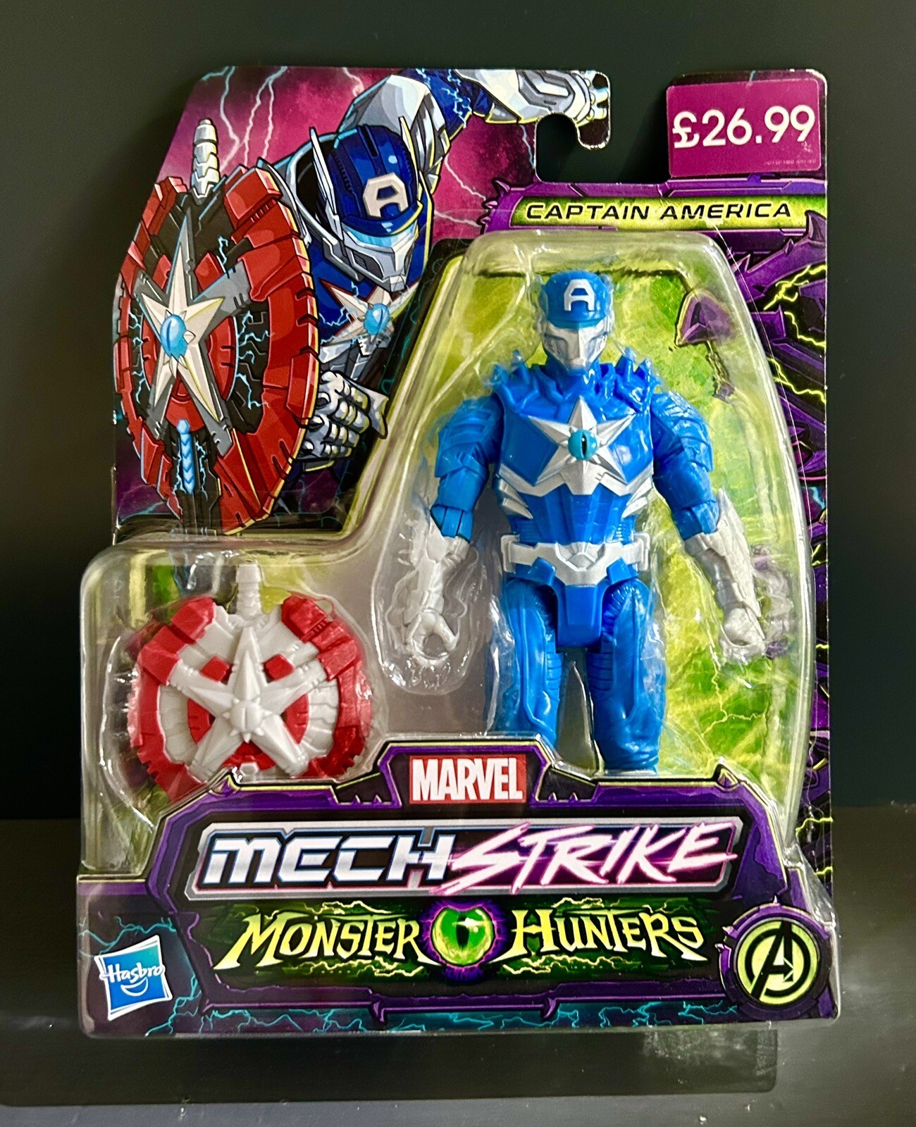 CAPTAIN AMERICA Marvel Avengers Mech Strike Monster Hunters 6-Inch Action Figure