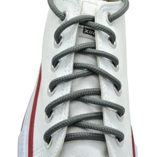 2 Pairs Round Athletic Sport Sneaker "D/Gray" 27",36",45",54", String Shoelace