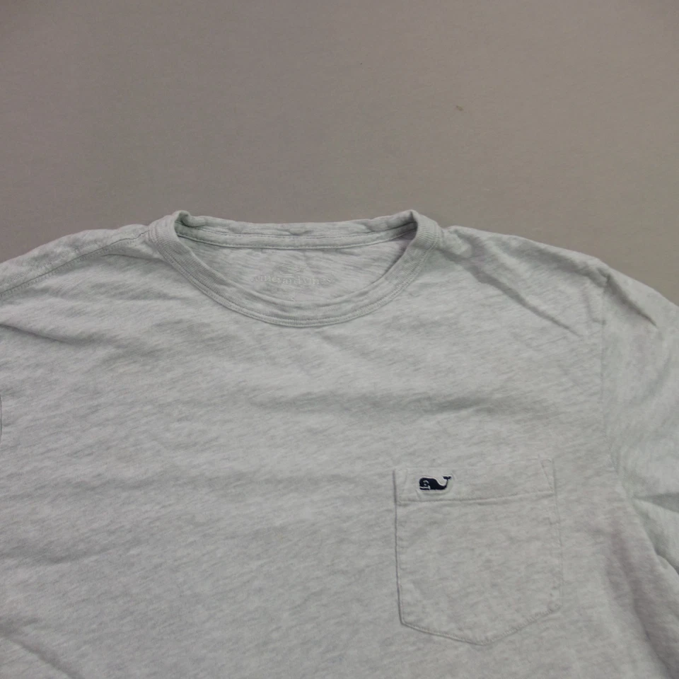 Camisa Vineyard Vines Niñas Pequeña Manga Corta Cuello Redondo Ligera Gris Foto 2 de 4