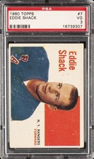 1960 TOPPS #7 EDDIE SHACK PSA 3