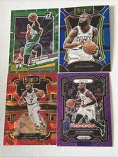 4 Pack Lot 2023-24 Jaylen Brown Donruss Green Lazer, Select Silver Prizm #379 ++