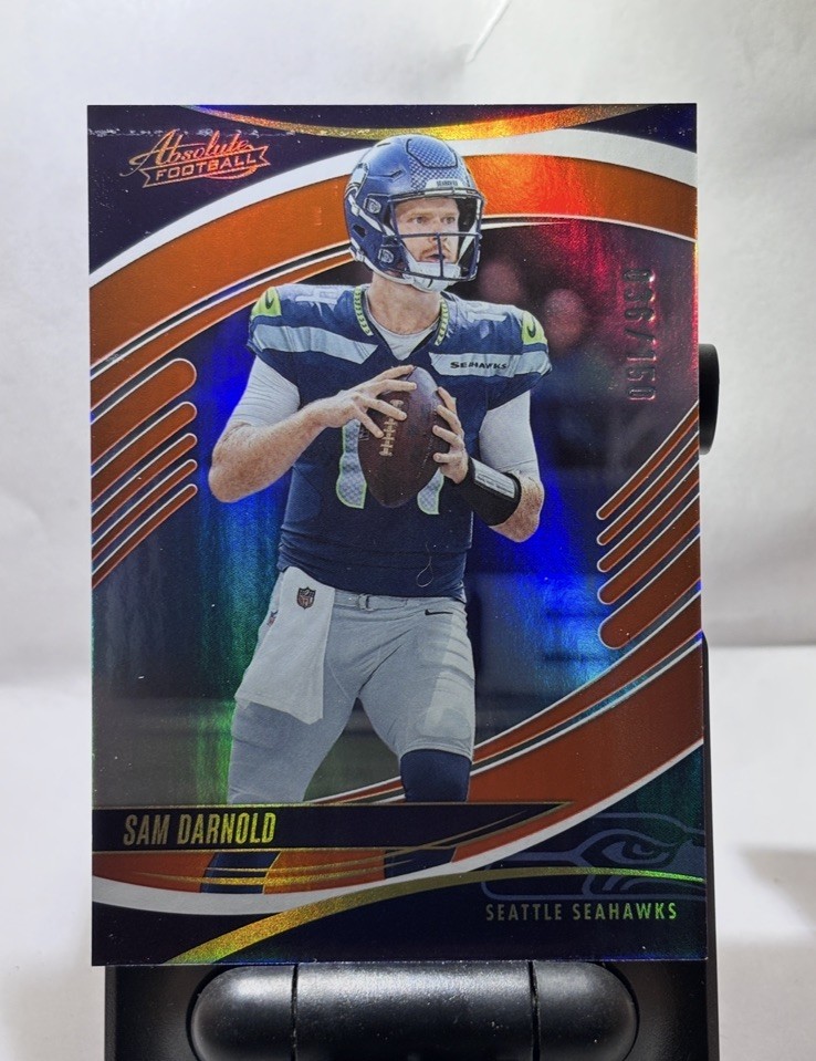 Sam Darnold Orange Spectrum /150 - 2025 Panini Absolute Seattle Seahawks