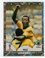 2018 FIFA WORLD CUP RUSSIA - Legends Pele #680 GOLD FOIL STICKER PANINI