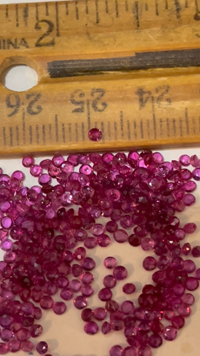1ct Lot High Grade Genuine Rubies. 2mm Range. VERY NICE STONES *RETIRING*. - Video 1 of 1