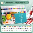 Acrylic Paint Pens Markers Set For Rock Glass Wood Canvas DIY Craft Waterproof