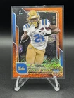 2025 Bowman Chrome University Football Orange Shimmer Refractor Jaivian Thomas #47