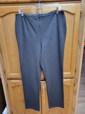 Gray Knit Pull-On Ankle Slacks By Liz Claiborne Sz Lrg.Worn Once IMMACULATE Cdtn