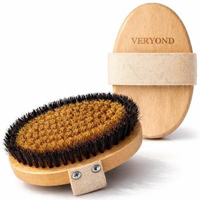 Copper Dry Brushing Body Brush with Ion Charged Bristles Dry Brush for Lympha...