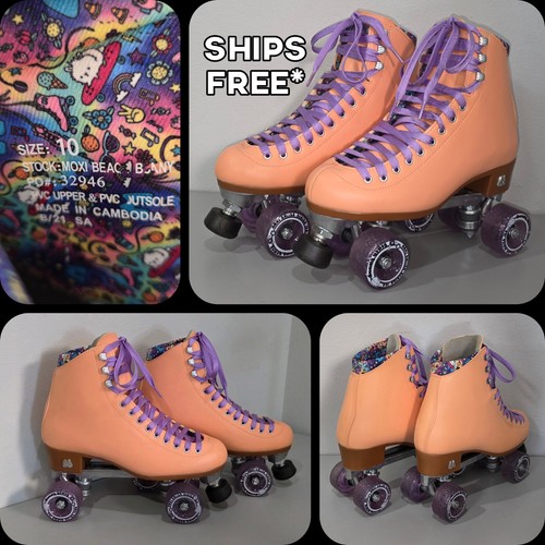 Moxi Roller Skates Beach Bunny Peach Size 10 - Pre-Owned In GREAT SHAPE / CLEAN