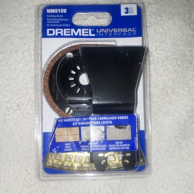 Dremel MM515U Oscillating Multi-Tool Blade Kit for Tile/Grout, 3pc