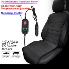 Heated Car Seat Pad 12V -Auto Heating Cushion Comfortable Warmer, Universal Fit