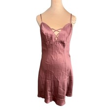 Vtg Y2k NWT Victoria's Secret Pink Silk Slip Dress Sz S Coquette Romantic