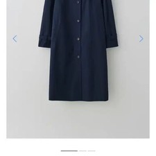 Tanatt Volume Cotton Trench Coat Navy 2x Wear Official