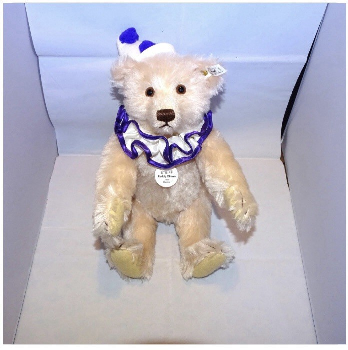 Steiff 407260 1926 Replica Teddy Clown Mohair Jointed Limited