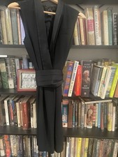 Marc by Marc Jacobs Black Sleeveless Tuxedo Dress Size 6 w. Cumberbund