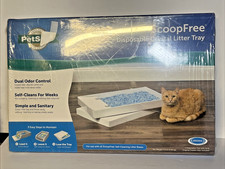 Pet Safe Scoop Free Disposable Crystal Litter Tray w/ Lid  Crystals, NEW SEALED