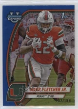 2024 Bowman U Chrome Blue Refractor /199 Mark Fletcher Jr #126