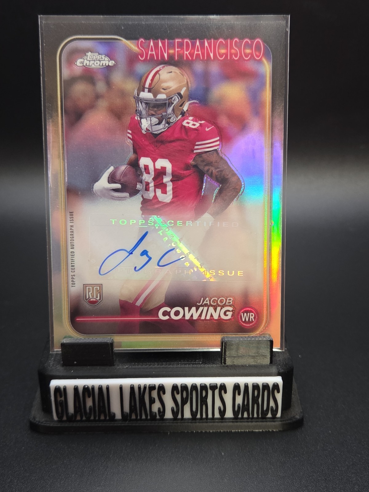 Jacob Cowing Topps Chrome Rookie Autographs Variations #RAJC Base