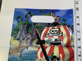 Legoland RARE Gift Bag Lot Pirates Set 7075 Redbeard Ship 2pc Collectible 10x8&rdquo;