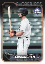 2024 Topps Pro Debut Jake Cunningham #PD-14 Delmarva Shorebirds