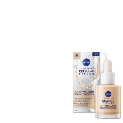 Nivea Cellular Filler 3in1 Hyaluron Serum Make-Up Foundation 12H Hydra Mittel