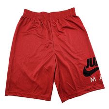 Nike Youth Red Athletic Shorts Mesh Gym Basketball Activewear Size 13 15